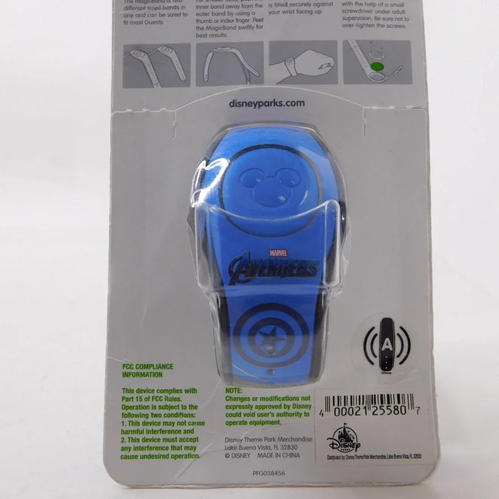 Disney Parks Unlinked Magic Band Magicband 2 Captain America Marvel